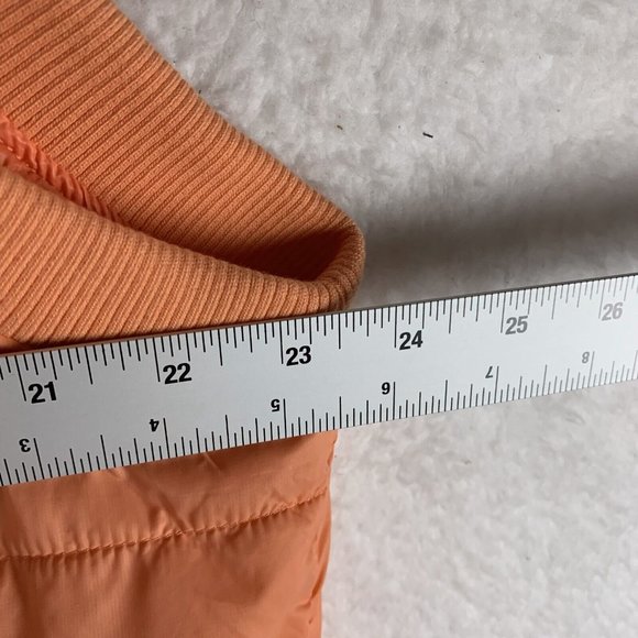 Alpine Design Puffer Vest Jacket Womens 2XL Orange Full Zip Shortie Quilted 7174 - Picture 4 of 8